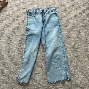 Extra high waited wide leg jeans